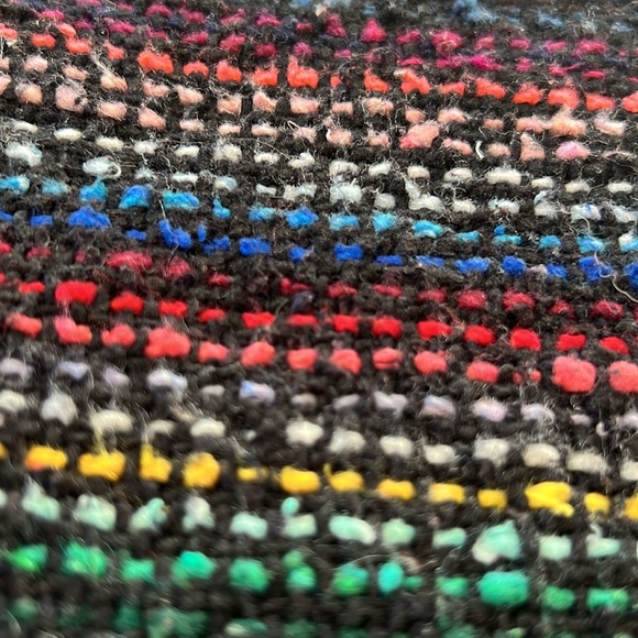 Handmade, Up-Cycled Mexican Poncho Zipper Pouch - Picture 4 of 6